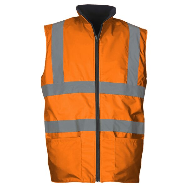 Yoko Hi-Vis Reversible Fleece Bodywarmer Thumbnail