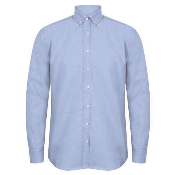 Henbury Modern Long Sleeve Regular Fit Oxford Shirt Thumbnail